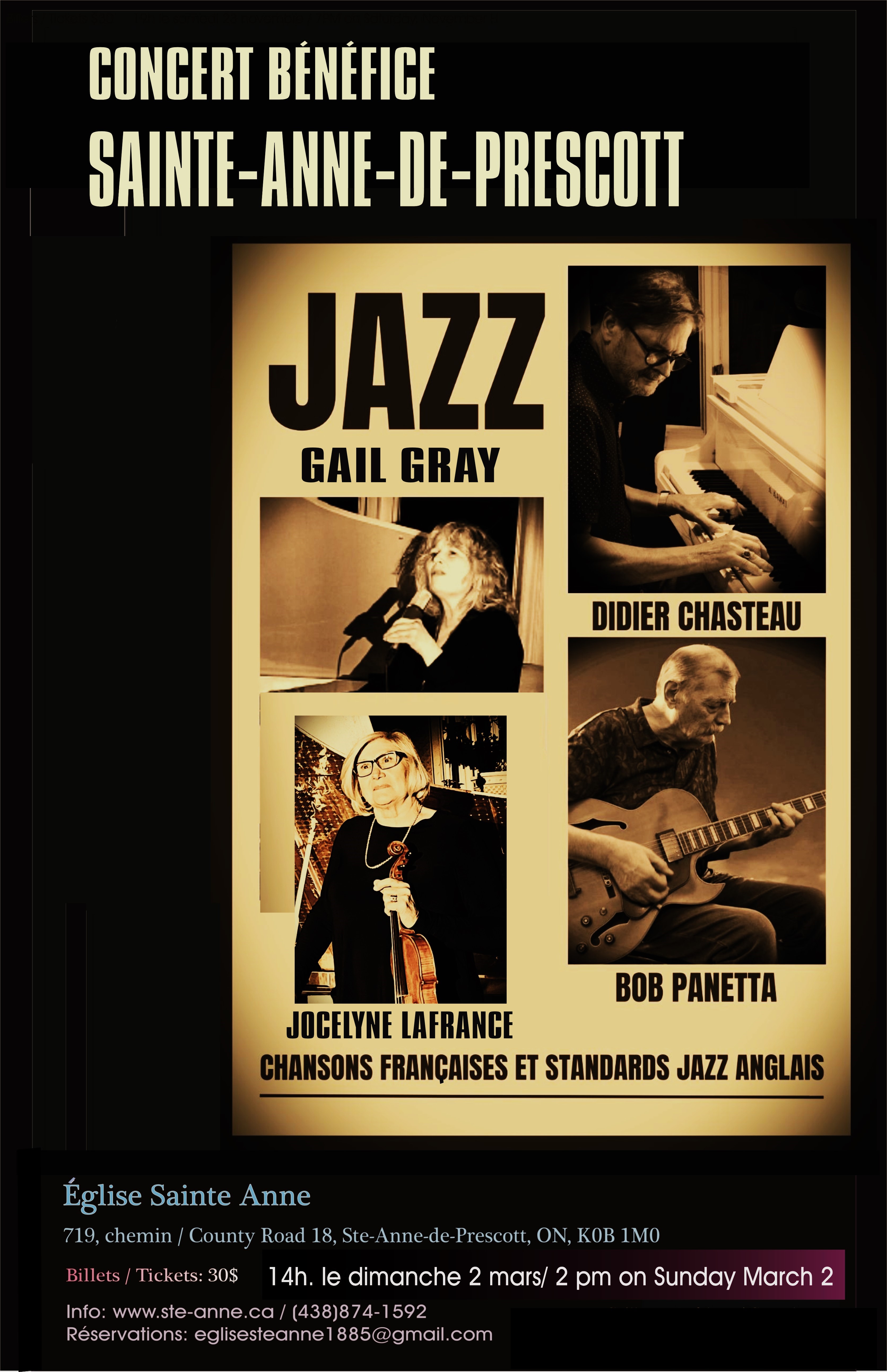 Concert in Ste-Anne-de-Prescott